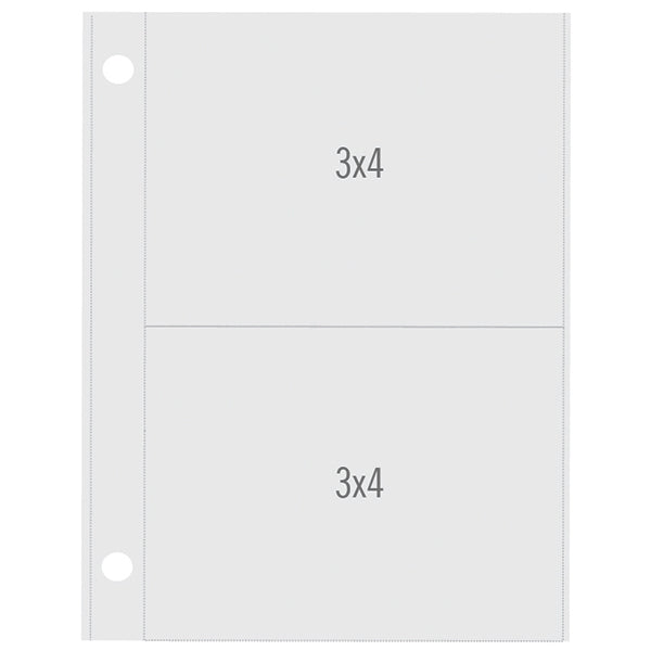 SN@P! Pocket Pages Vertical 3x4/3x4 Refill Pages